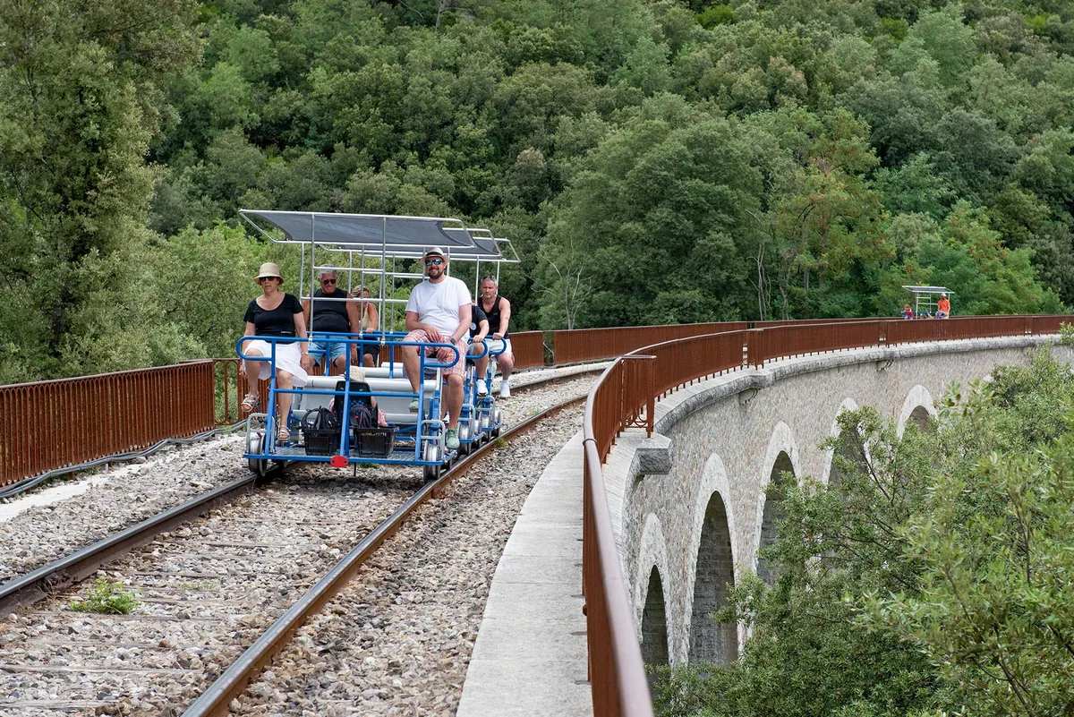 Vélorail de Thoiras dans les Cévennes